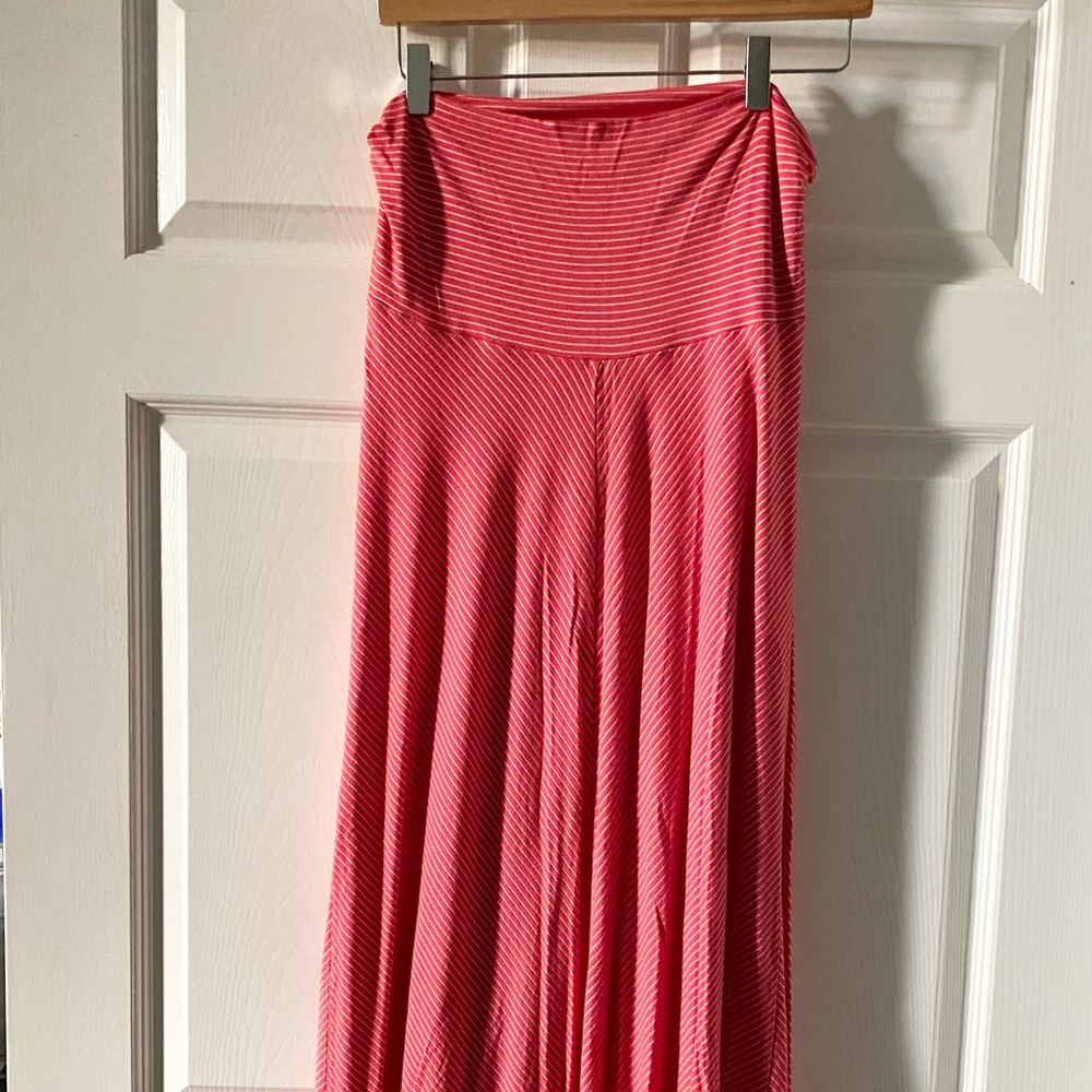 Motherhood Maternity Striped Maxi Long Skirt